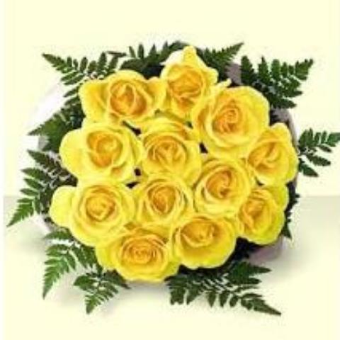 Bouquet of world's best Ecuador yellow roses
