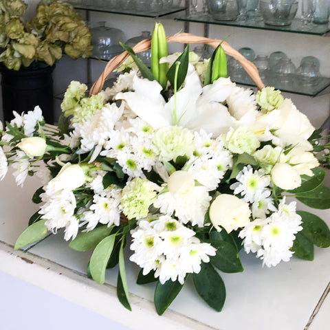 Basket of funeral arrangement