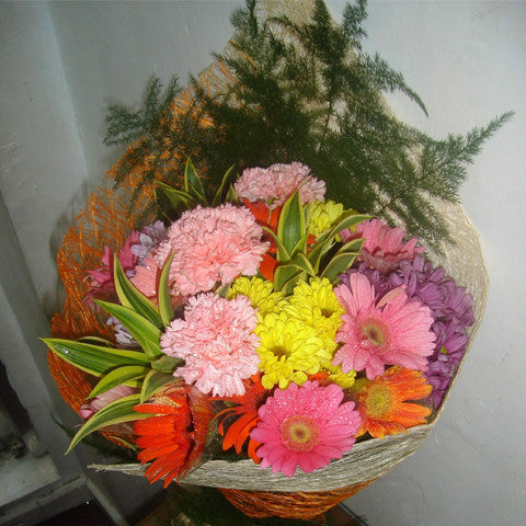 Spring Flowers in a Bouquet
